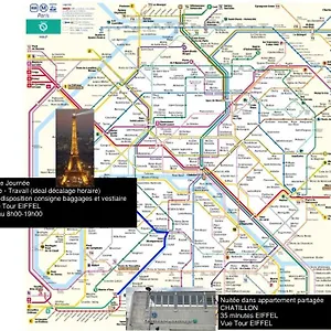 Eiffel Citea Access Dayroom Espace Sans Nuitee Et Partagee Chatillon Nuitee -- Repos Journee Ou Espace Travail 8-19h Proche Tour Eiffel Ou Usage Bureau A L'heure En Journee -- Nuitee Chatillon Avenue Habitación en casa particular